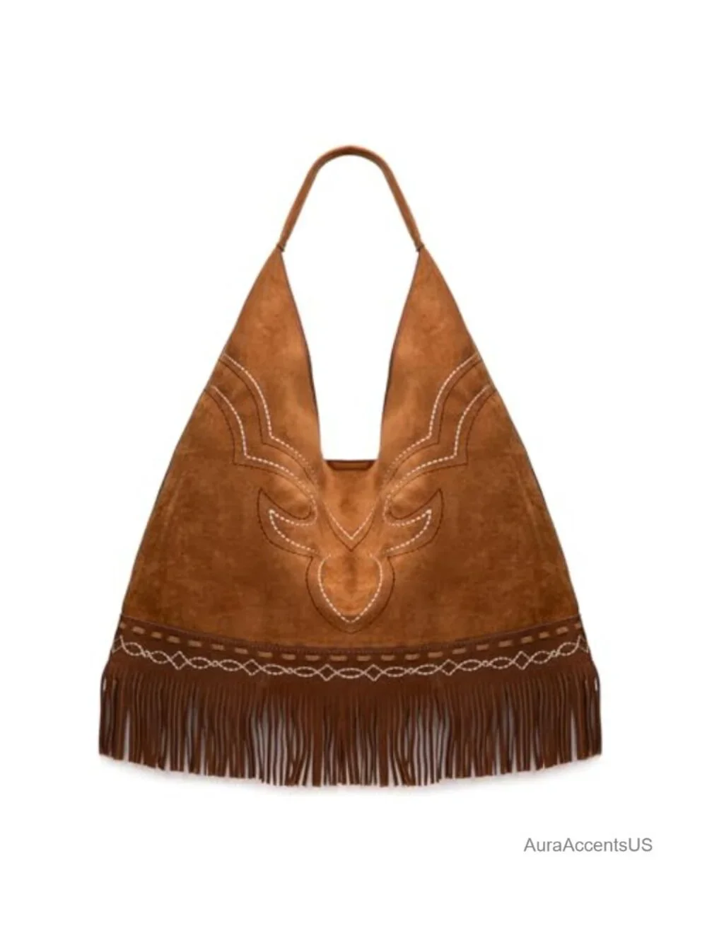Western Fringe Large Hobo Bag Women Oversize Suede Shoulder Purse Cowgirl